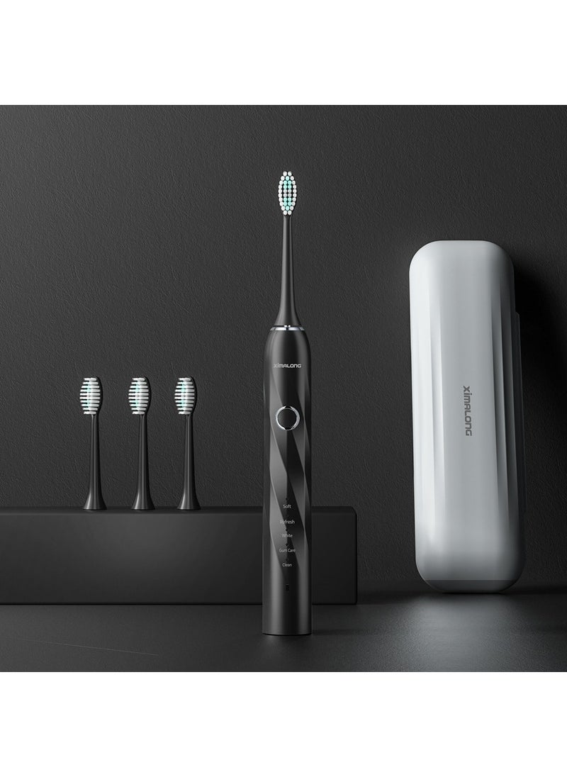 Magnetic Levitation Sonic Electric Toothbrush Wise Black