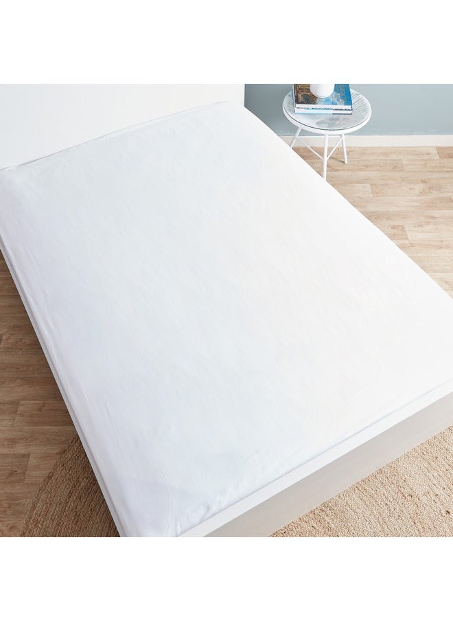 Ballina Solid Cotton King Flat Sheet 260 x 240 cm