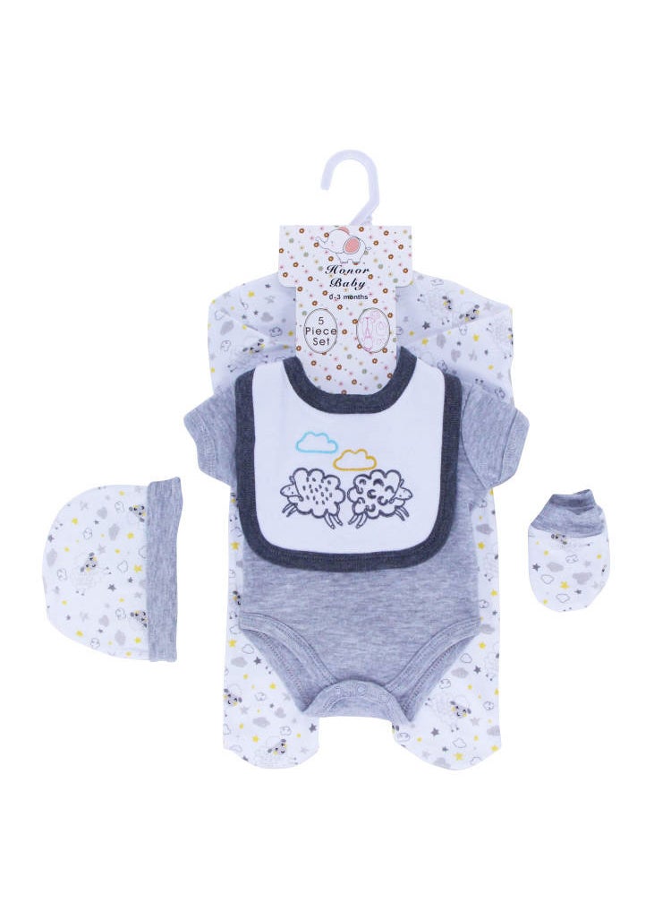 Newborn suit Clothes Class A Pure Cotton Split Summer Childrens Clothing Baby Wrap Fart Clothes Instagram Style Baby Hatshirt Clothing Cloud Double Sheep Baby Children's Wear Cotton suit