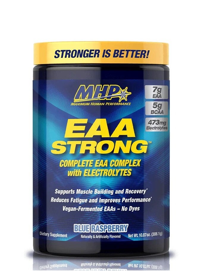 MHP, EAA Strong, Amino Acids + Electrolytes, 308g, Blue Raspberry, 30 Servings