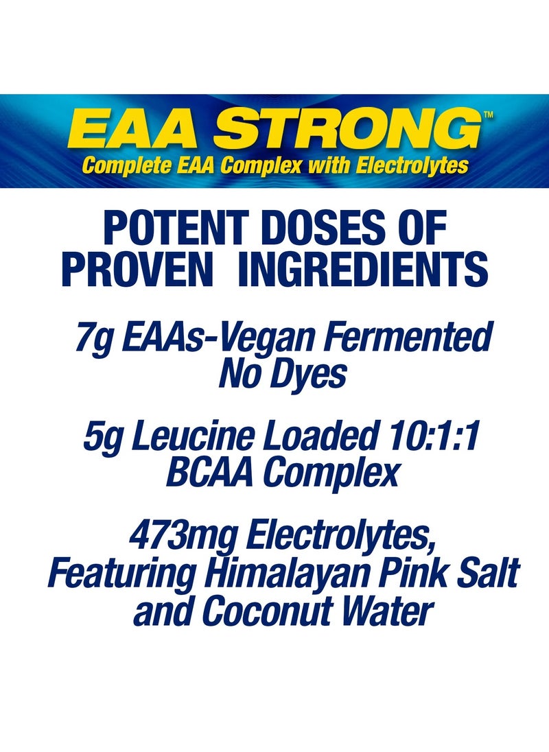 MHP, EAA Strong, Amino Acids + Electrolytes, 308g, Blue Raspberry, 30 Servings