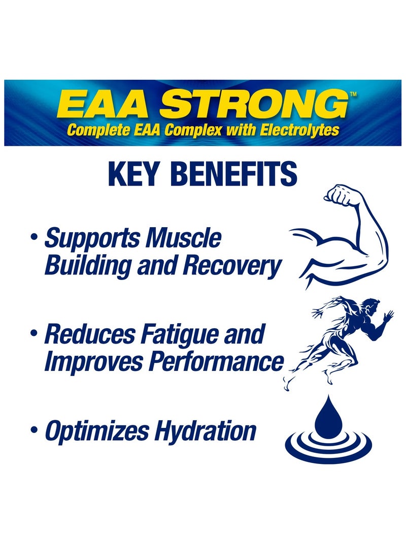 MHP, EAA Strong, Amino Acids + Electrolytes, 308g, Blue Raspberry, 30 Servings