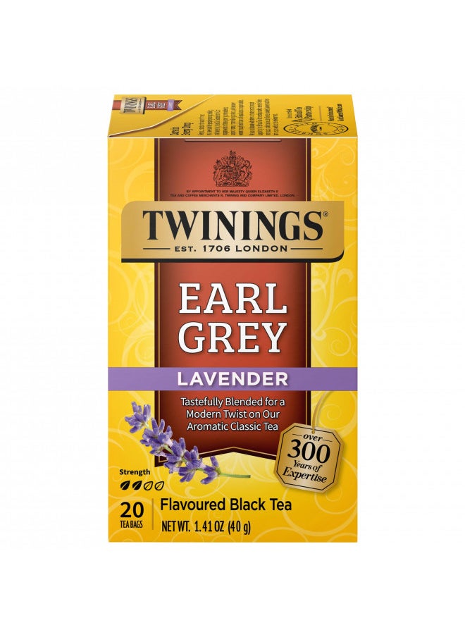 Twining Tea Lavender Earl Grey, 1.41 oz (20 COUNT)