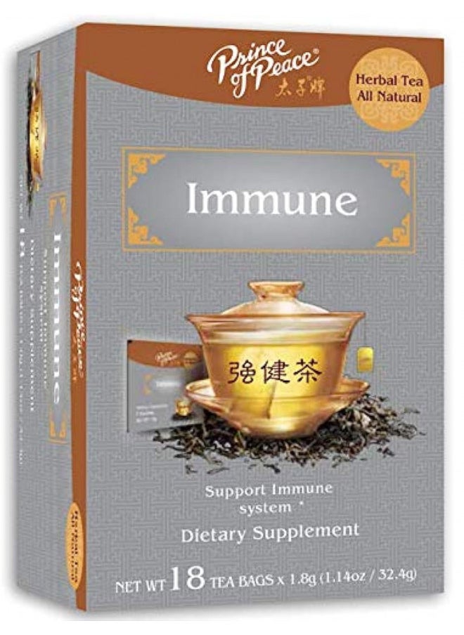 Prince of Peace Immune Tea, 18 Tea Bags Herbal Tea Bags Prince of Peace Tea Immune Support Tea Tea for Cold & Flu Season Traditional Medicinal Tea