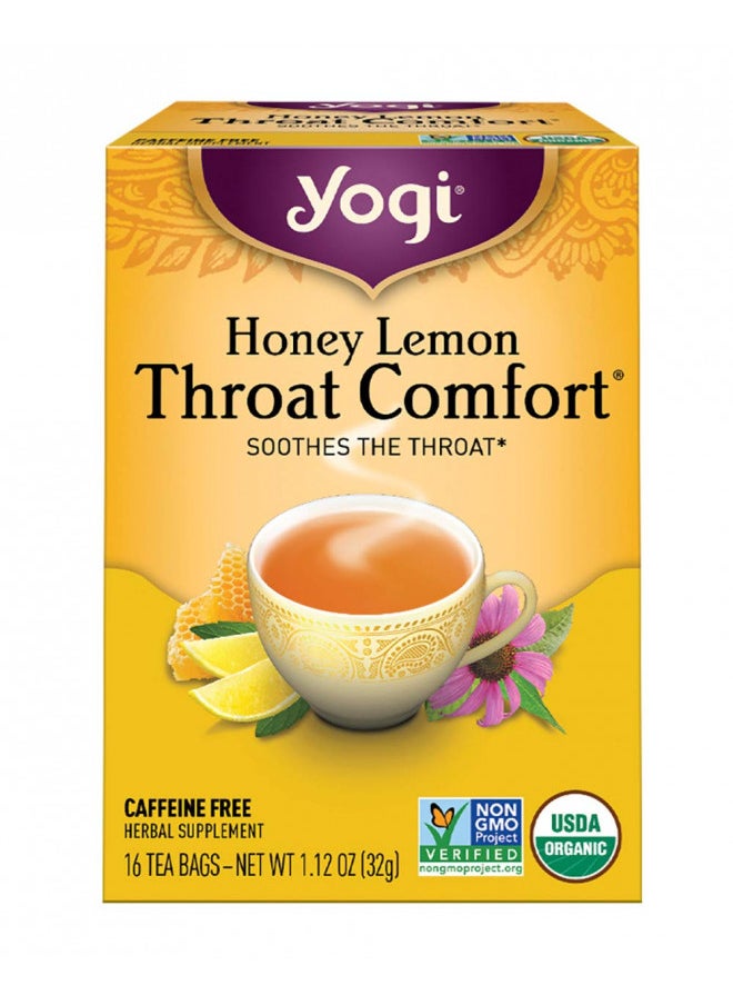 Yogi Tea, Honey Lemon Throat Comfort, 16 Count