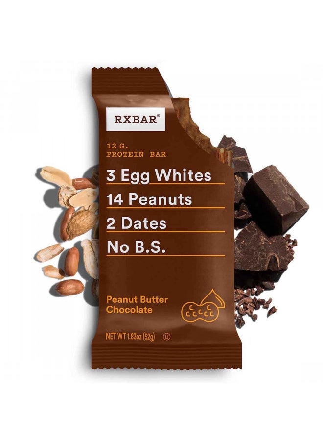 RXBAR Protein Bars, 12g Protein, Gluten Free Snacks, Chocolate Lovers Variety Pack (5 Boxes, 25 Bars)