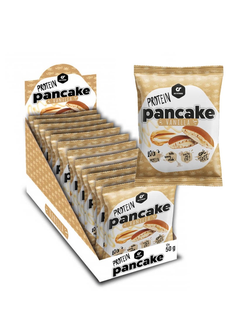 Go Fitness Protein Pancake, Vanilla, 50g Pack of 12