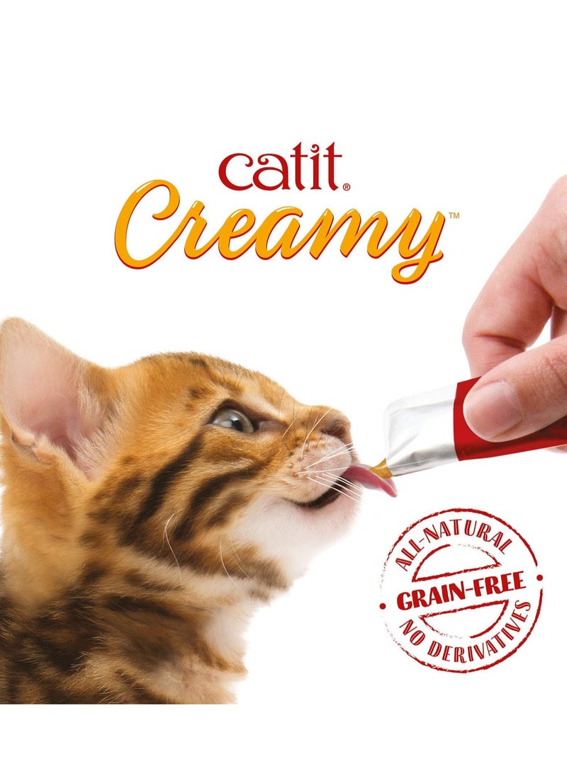 Catit Creamy Treats Mega Pack Chicken, 50 tubes/box