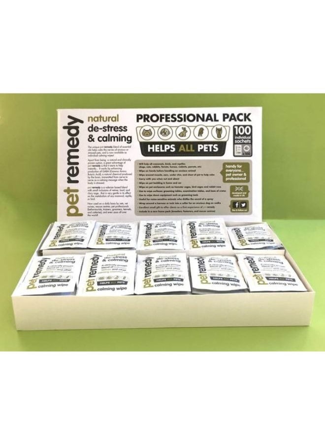 Pet Remedy Calming Wipes PRO 100 sachets