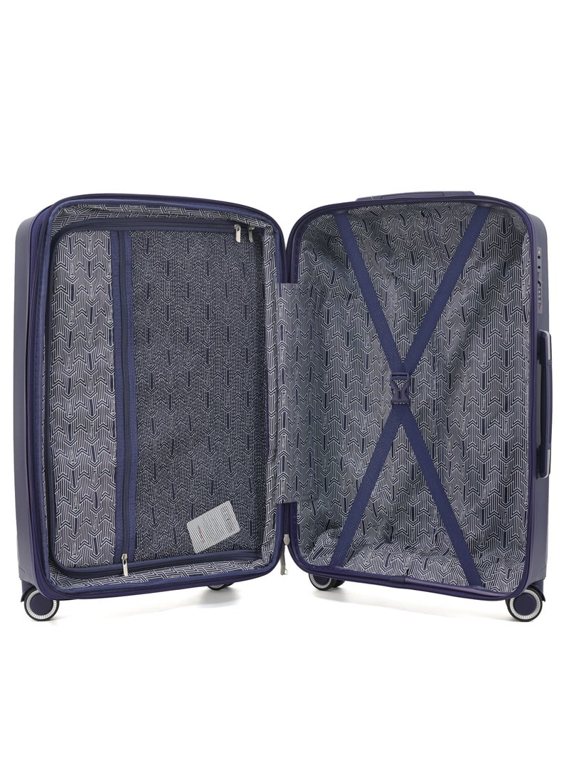 TRAVAGO 3 PCS LUGGAGE SET | EXPANDABLE | ANTI-THEFT ZIPPER | NAVY