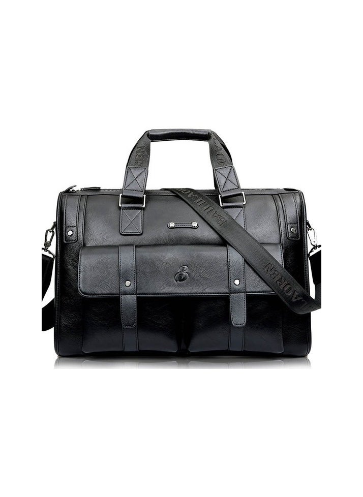 Large capacity Men's daily daily shoulder computer document bag Colour:Black Sizes:40*5*27cm