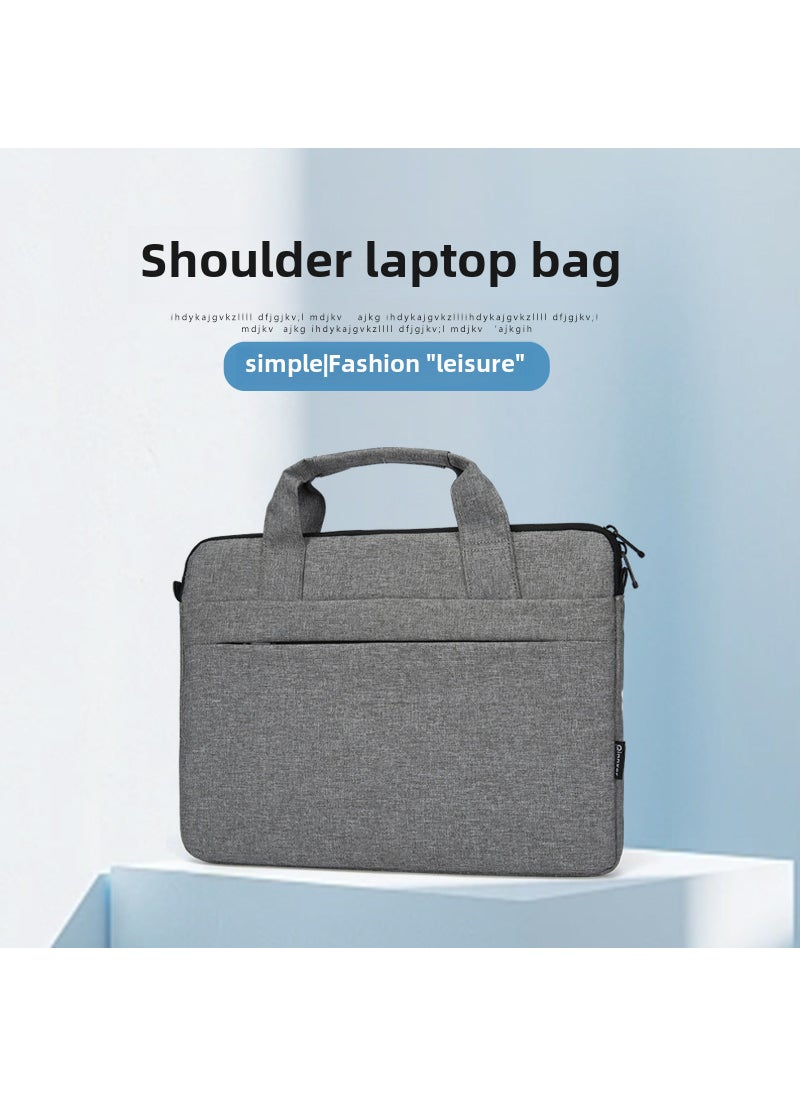 Unisex Laptop Sleeve Briefcase for 13/14/15.6-inch Tablets Light gray