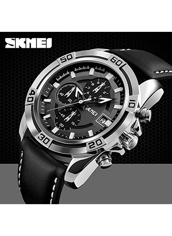 Men's Water Resistant Chronograph Watch Black