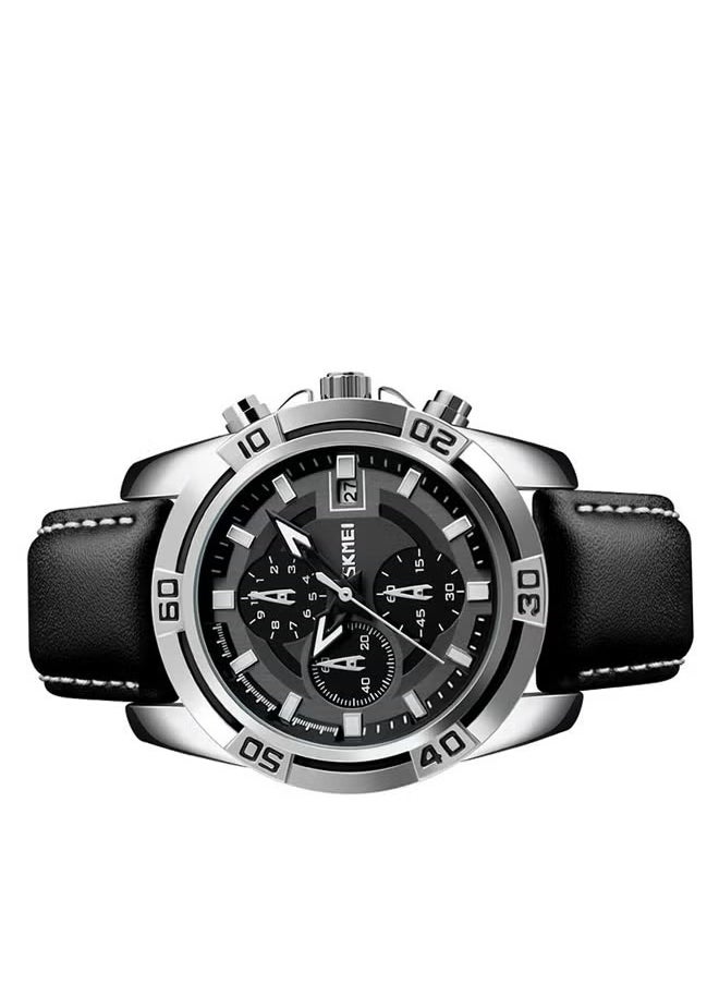 Men's Water Resistant Chronograph Watch Black