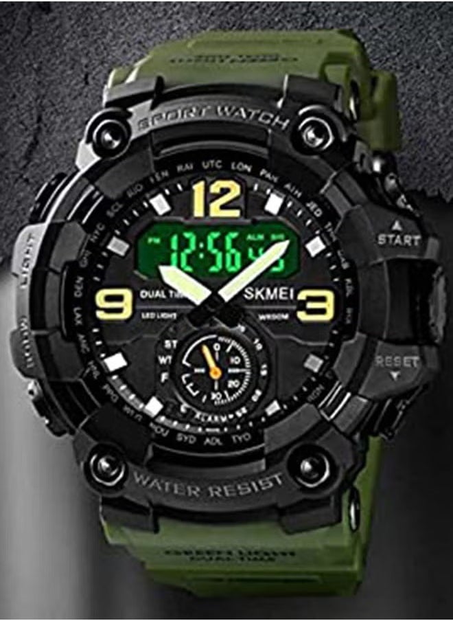 Men's Analog Digital Waterproof And Sport Wrist Watch