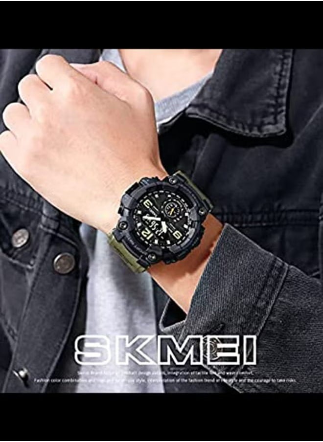 Men's Analog Digital Waterproof And Sport Wrist Watch