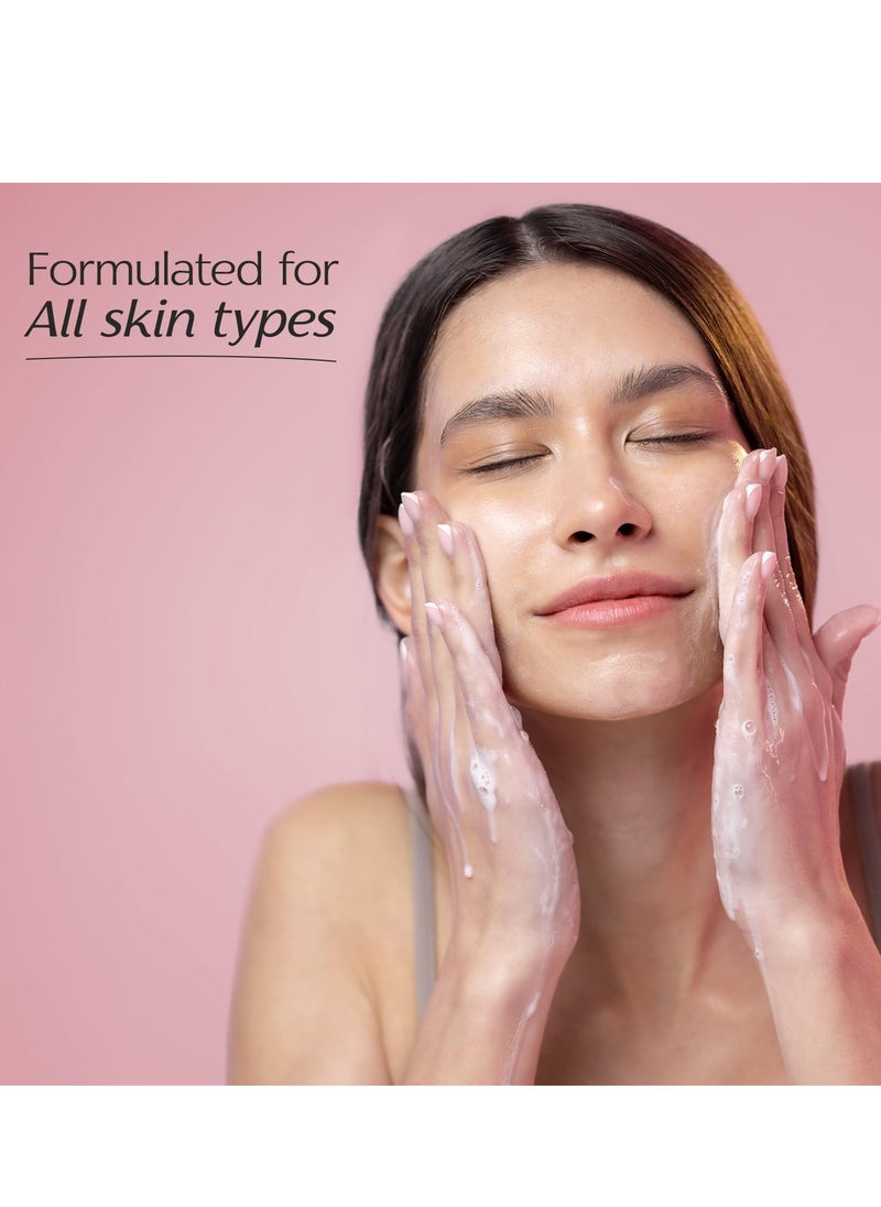 Face Wash USDA Certified Organic Skin Care 250 ml Bio Damascena Award Winning Face Cleanser With Organic Bulgarian Rose Oil Purifying Soothing and Beautifying