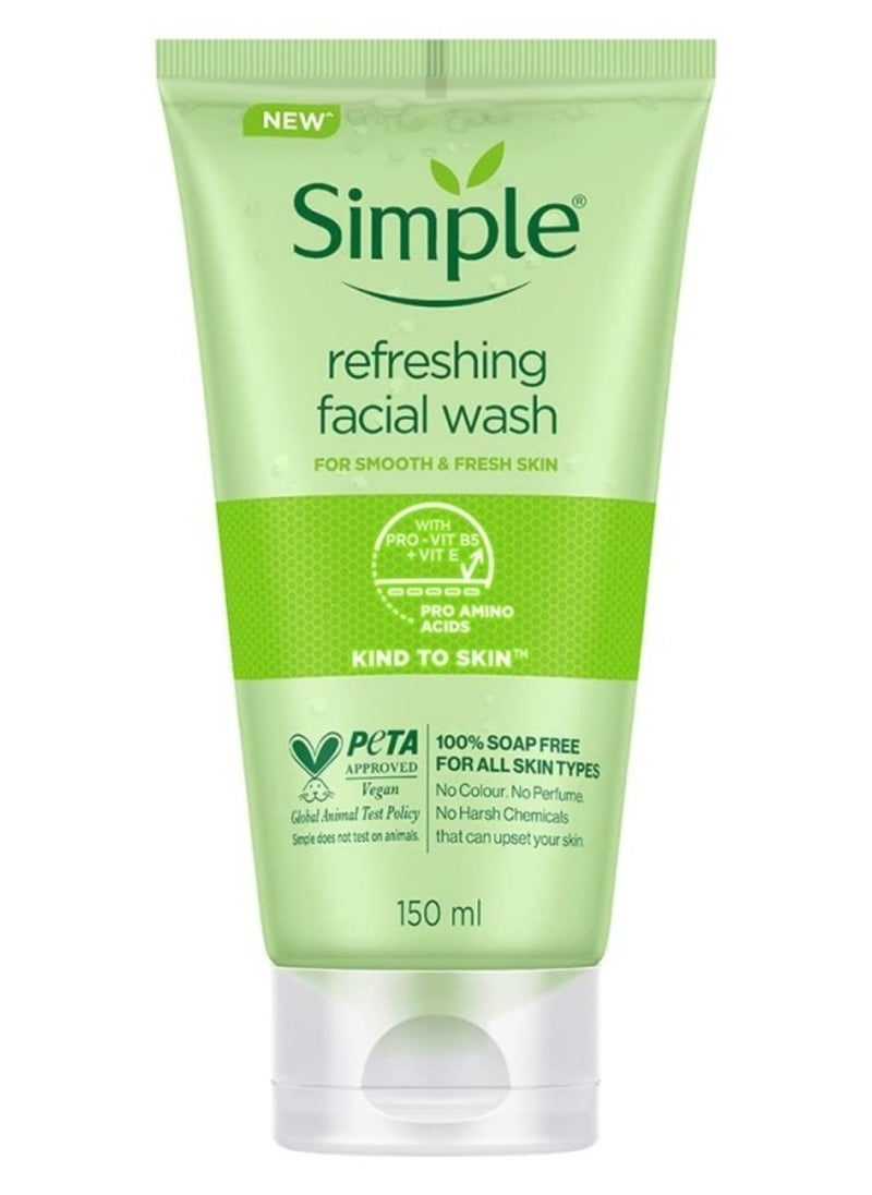 Soap Free Refreshing Facial Wash Smooth & Healthy Looking Skin 150ml