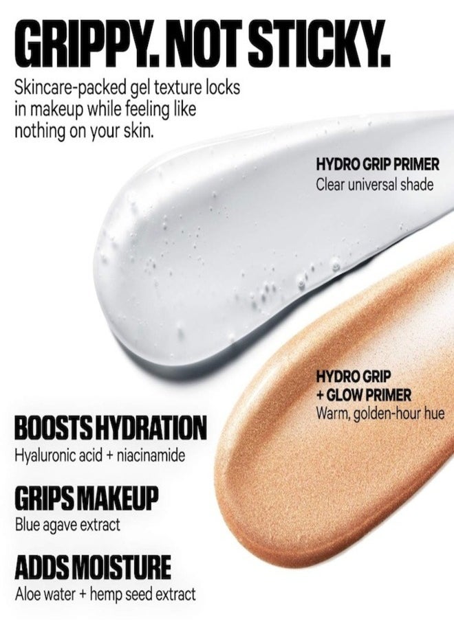 MILK MAKEUP Mini Hydro Grip Primer Pre-Game Pack Set - Hydrating & Illuminating Long-Wear Primers with Hyaluronic Acid (2 x 10ml)