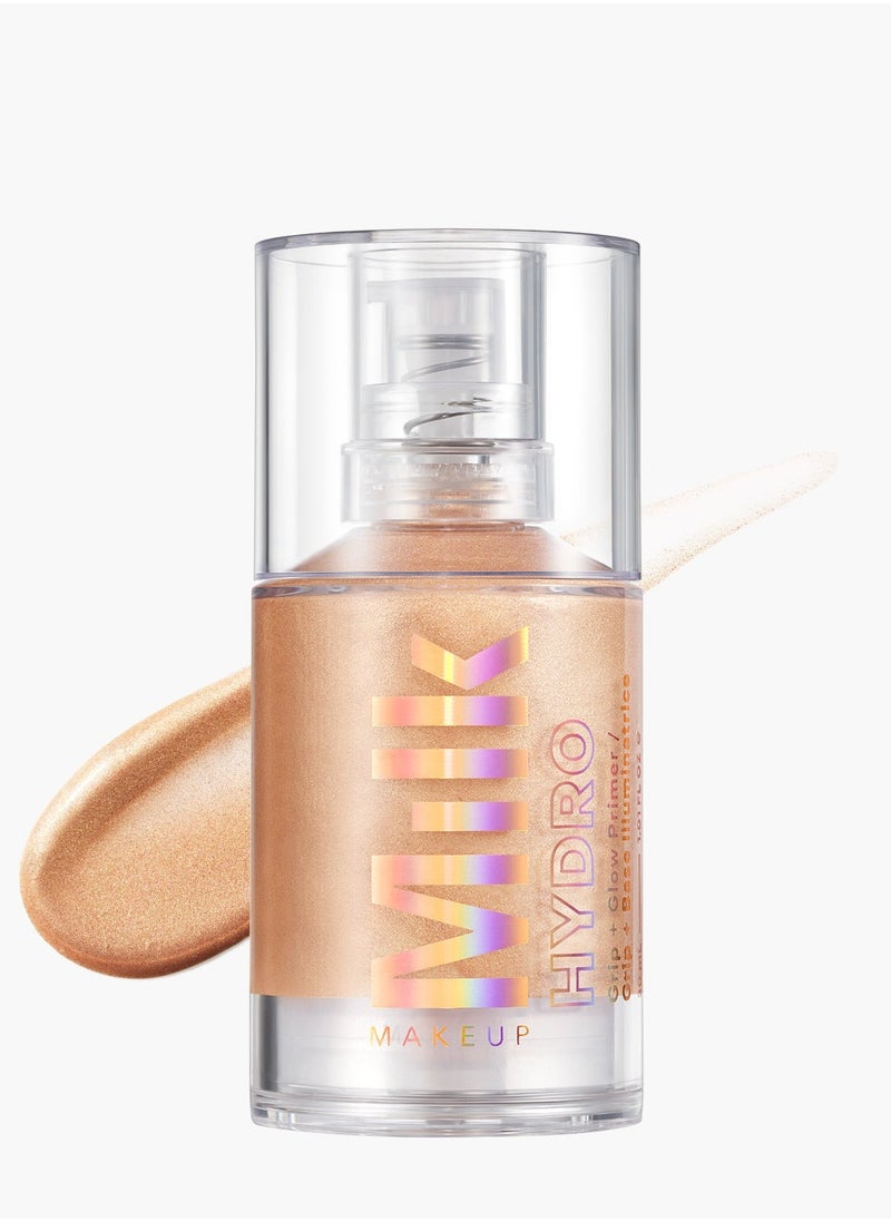 MILK MAKEUP Hydro Grip + Glow Illuminating Primer - Hydrating, Long-Lasting, Radiant Finish (30ml)