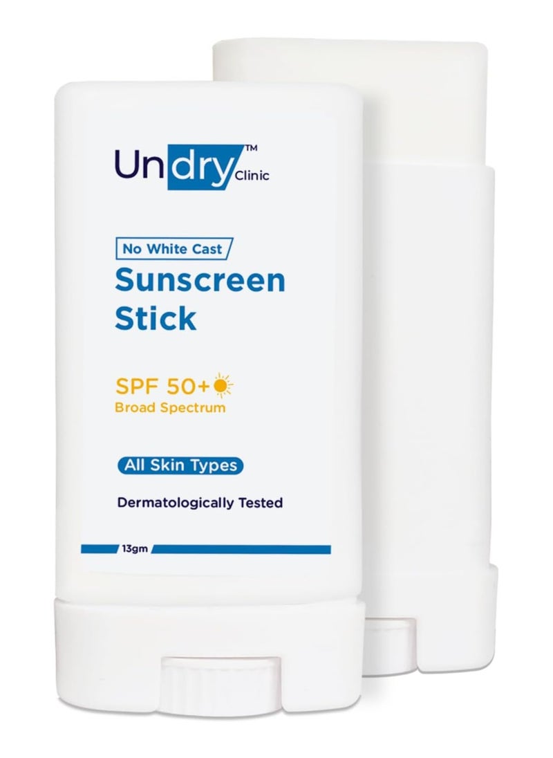 Undry Sunscreen Stick with Vitamin C SPF 50 for Face for Women & Men 13G