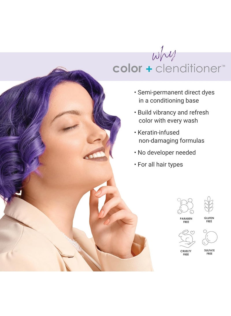 Keracolor Clenditioner Hair Dye (9 colors) Semi Permanent Hair Color Depositing Conditioner, 33.8 Fl Oz