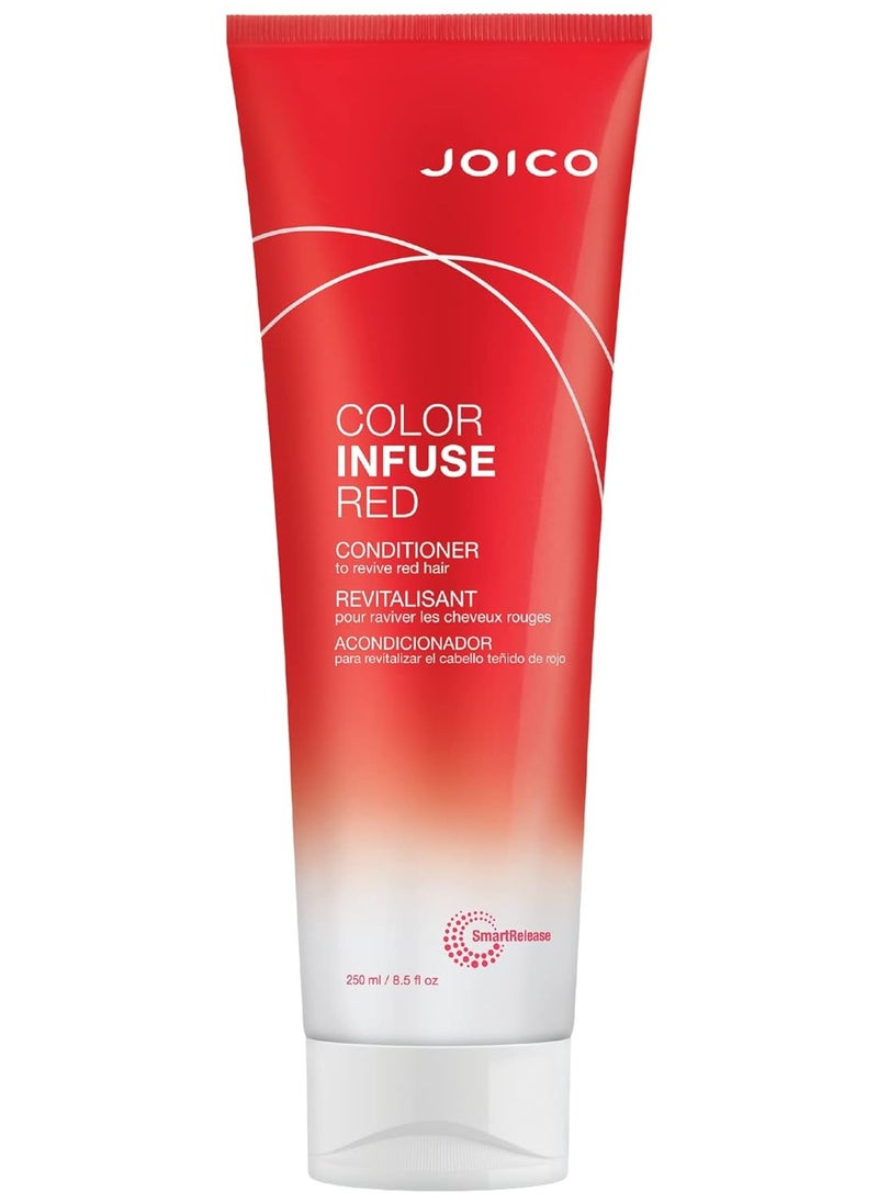 Joico Color Infuse Red Conditioner | For Red Hair | Instantly Refresh Red Tones | Boost Color Vibrancy & Shine | Protect Against Harmful UV Damage | With Rosehip Oil & Green Tea Extract