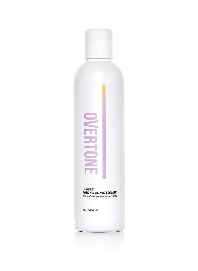 oVertone Haircare Purple Toning Conditioner with Shea Butter & Coconut Oil, Neutralizes Brassiness in Blonde & Platinum Hair, Cruelty-Free, 8 oz