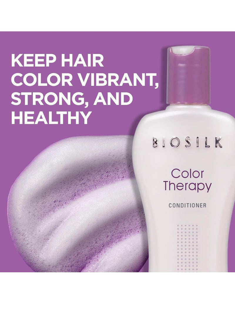 Biosilk Color Therapy Conditioner, Replenishes Moisture While Protecting Color, Enhances Vibrancy & Shine, Sulfate, Paraben & Cruelty-Free, 12 Oz