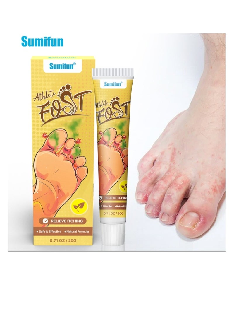 Athletes Foot Cream Athlete's Foot Odor Foot Cream Antifungal Cream Antibacterial Cream For Athletes' Foot Sterilization Treatment Anti-infection Foot Care Repair 20g