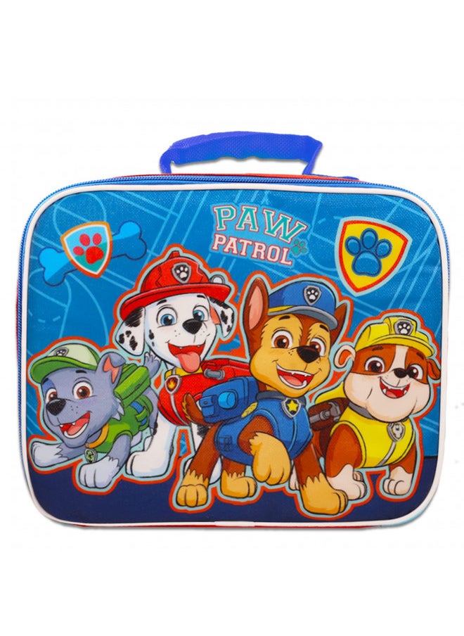 Paw Patrol Mini Backpack with Lunch Box for Kids, Boys ~ 5 Pc School Supplies Bundle with 11