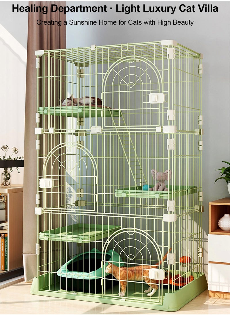 Four-layer Large Cat Cage Cat Cottage Home Indoor Extra Large Free Space Cat Cat House for 1-3 Cats 84*61*163.5cm