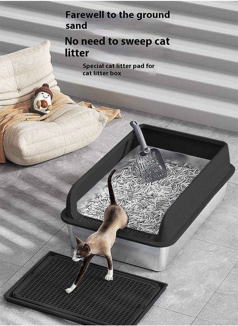 Stainless steel cat litter box