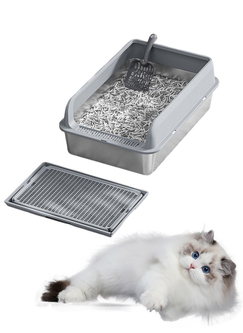 Stainless steel cat litter box