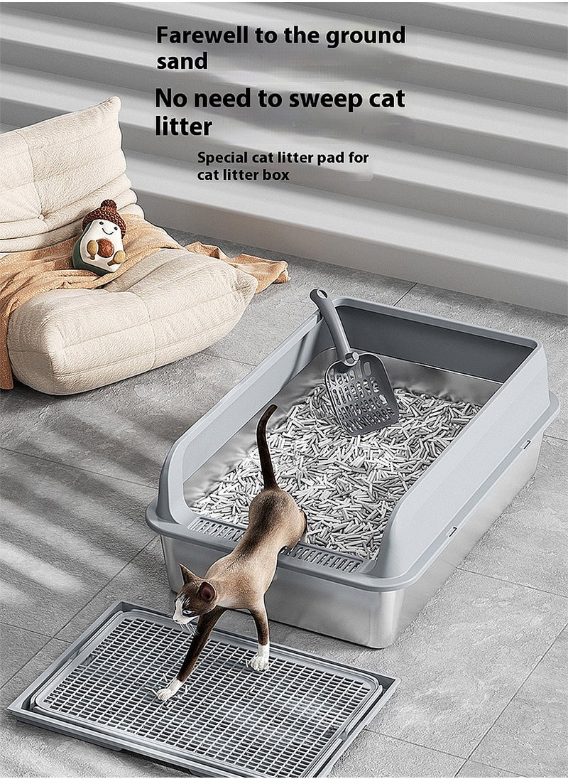 Stainless steel cat litter box