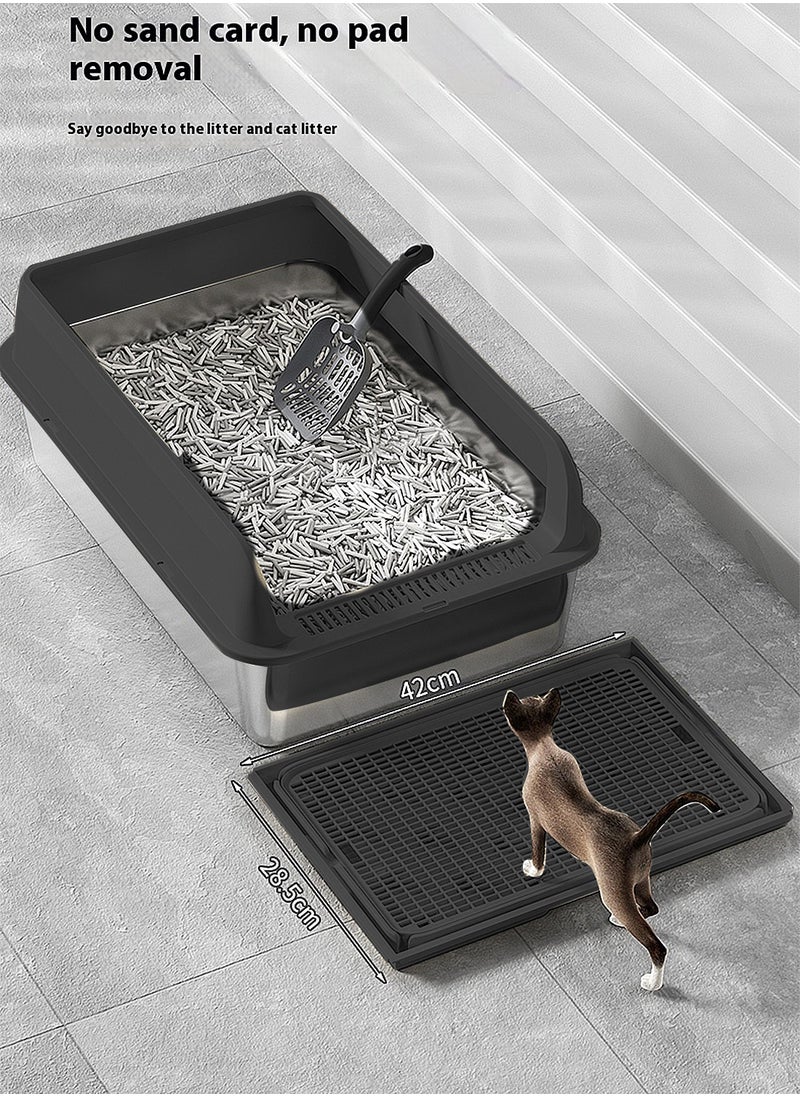 Stainless steel cat litter box