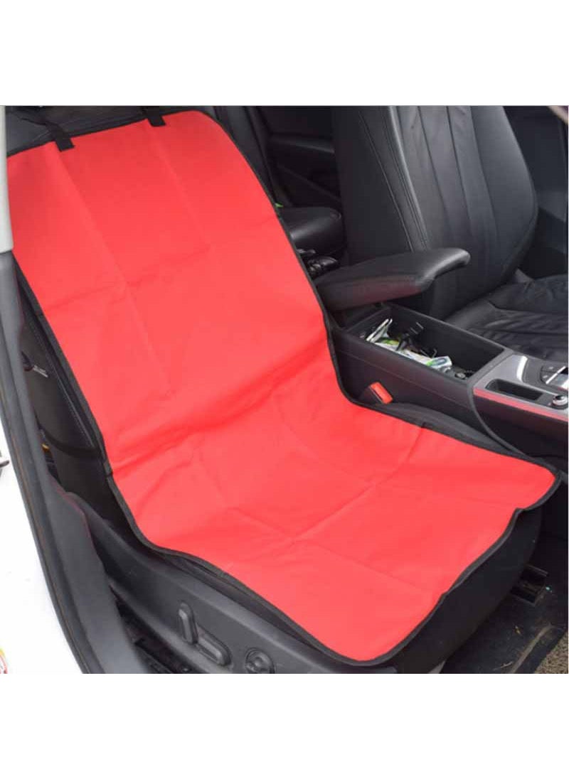 Pet Car Seat Cover Waterproof Scratchproof Single Layer Red