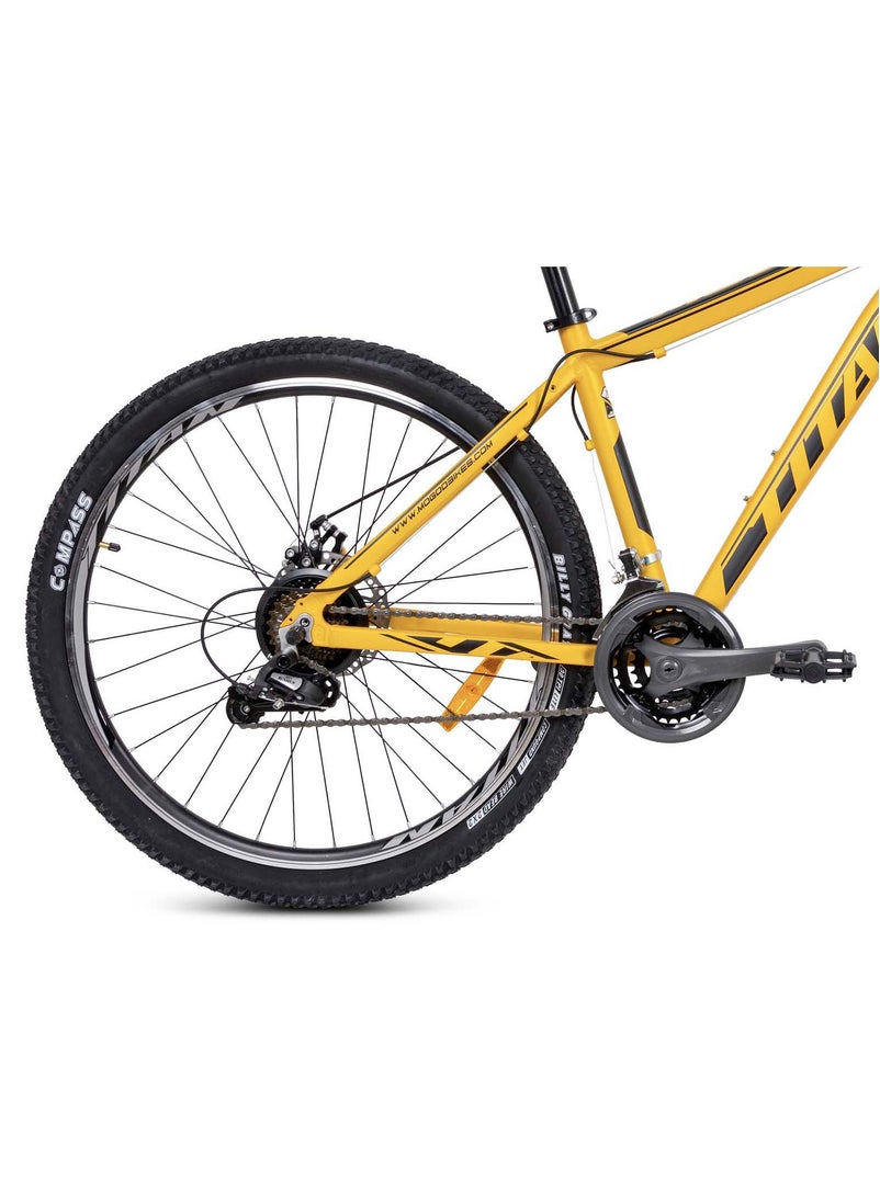 Mogoo Titan Mountain Bike 27.5 Inch, Yellow