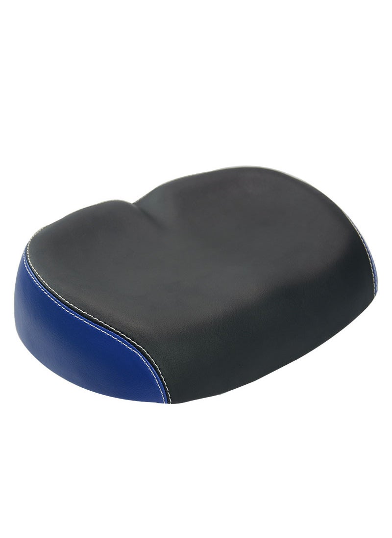 New MTB Saddle Comfort Wide Bike Seat Cushion Black Blue