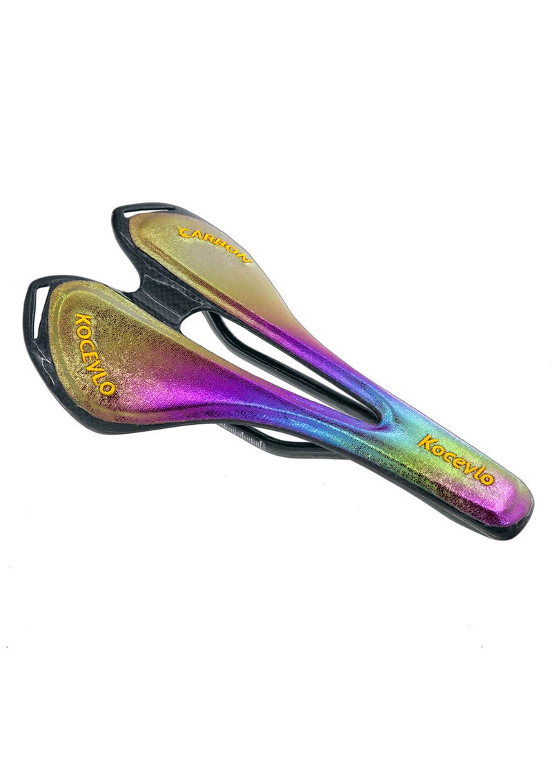 Colorful carbon fiber saddle road mountain bike colorful seat cushion riding high quality cushion bicycle parts Color