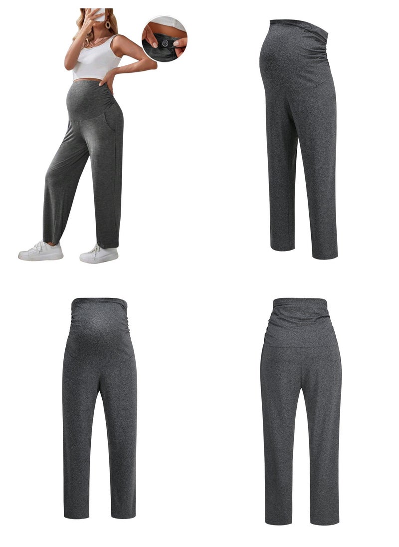 Maternity Leggings，Workout Activewear Yoga Pregnancy Pants over the Belly Buttery Soft