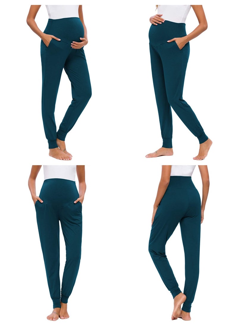 3-PACK Maternity Leggings，Workout Activewear Yoga Pregnancy Pants over the Belly Buttery Soft