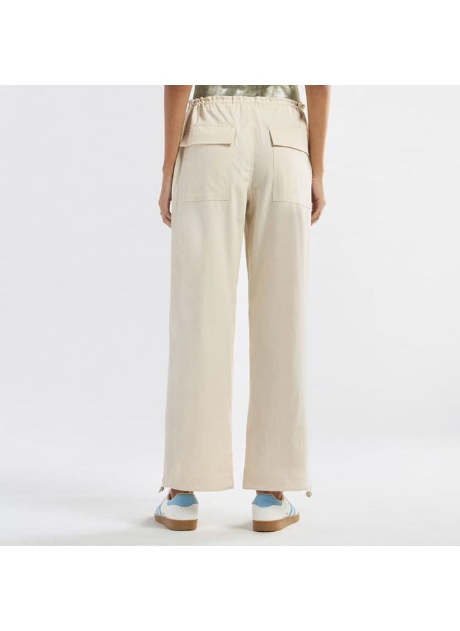 Solid Pants with Drawstring Closure