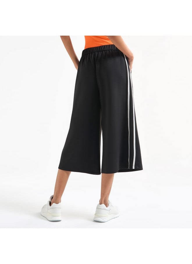 Solid Culottes with Pockets and Panel Detail