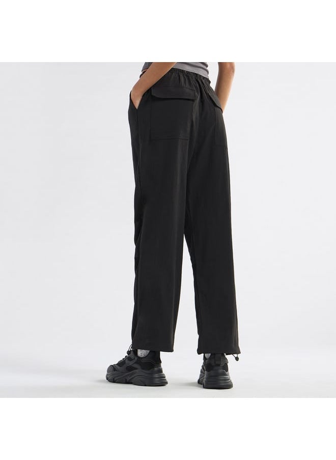 Solid Pants with Drawstring Closure