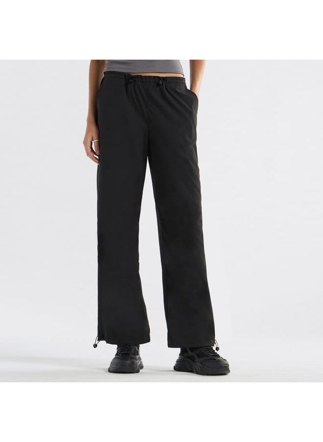 Solid Pants with Drawstring Closure