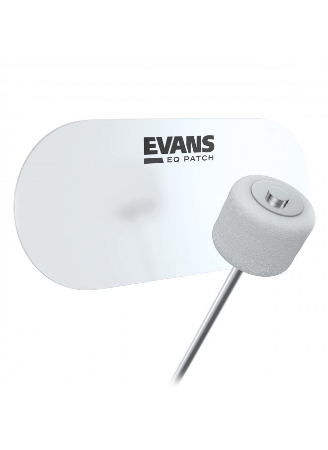 Evans EQ Double Pedal Patch, Clear Plastic