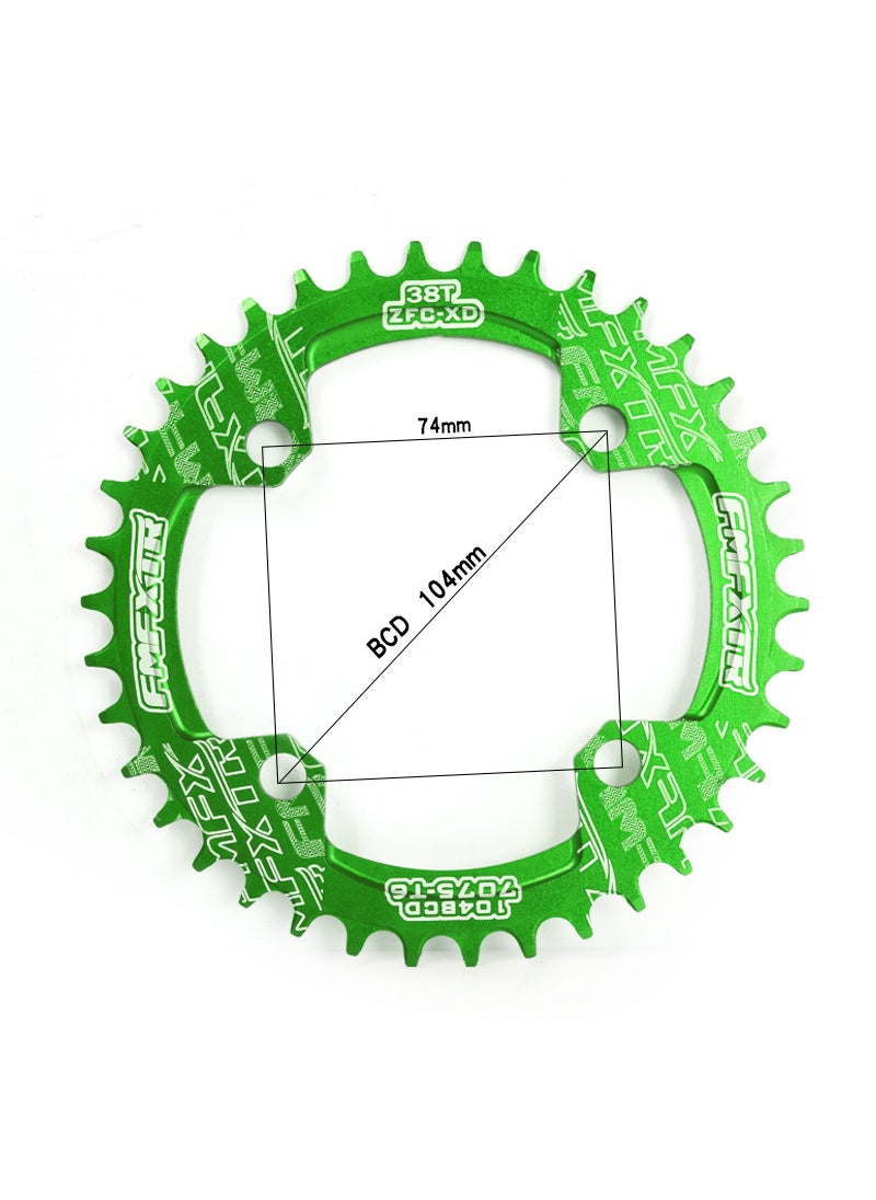 MTB 104BCD Chainring 32-42T Narrow WideGreen Green