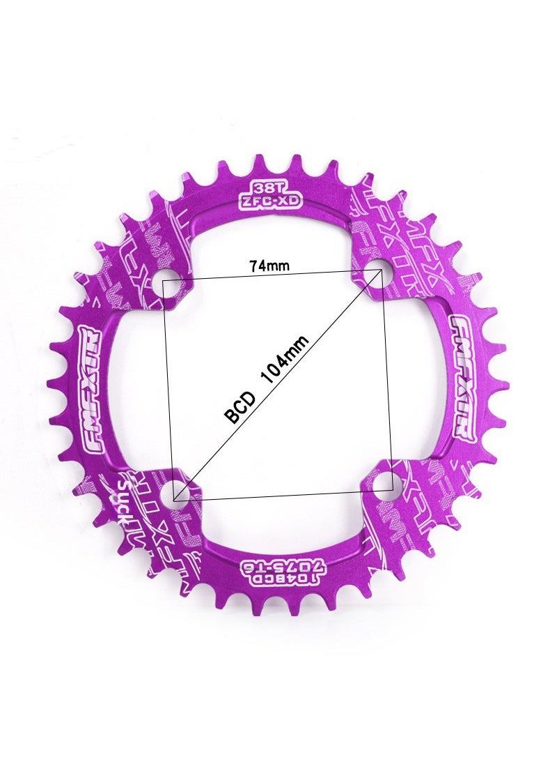 MTB 104BCD Chainring 32-42T Narrow WidePurple Purple