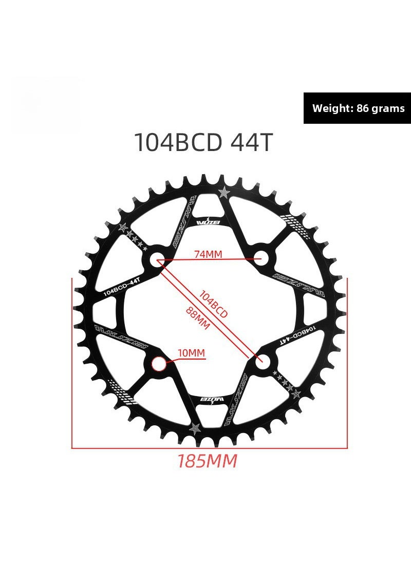 Squid 104BCD positive and negative tooth disc 32T44T46T48T50T52T disc mountain bike tooth disc single disc 44T